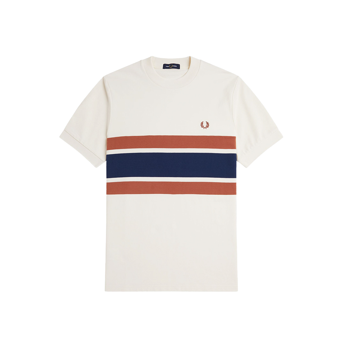 AFPM2519860-760 Fred Perry Panelled T-Shirt Light Ecru