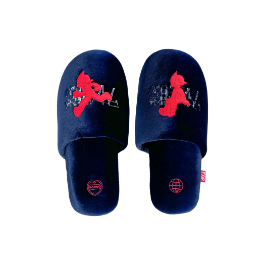 AVRSN2404 ASTROBOY EDITION Atom Velvet Room Shoes Navy