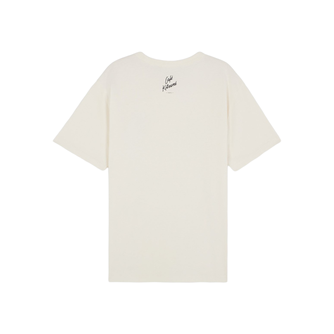 SPCKHSMU00101-P709 Maison Kitsune Cafe Kitsune Hawaiian Dressed Fox Relax T-Shirt Tapioca - #2