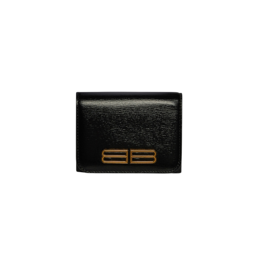 Balenciaga Gossip Zipped Mini Wallet Black
