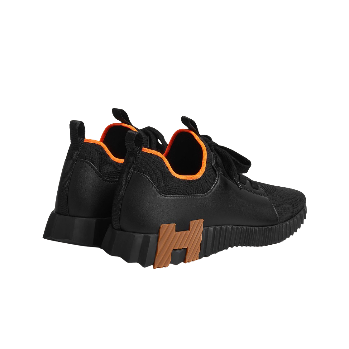 에르메스 디파트 스니커즈 니트 카프스킨 & 누아(Hermes Depart Sneakers Knit Calfskin & Noir) - 4