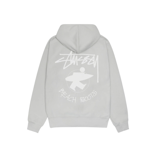 Stussy Beach Roots Zip Hoodie Fog