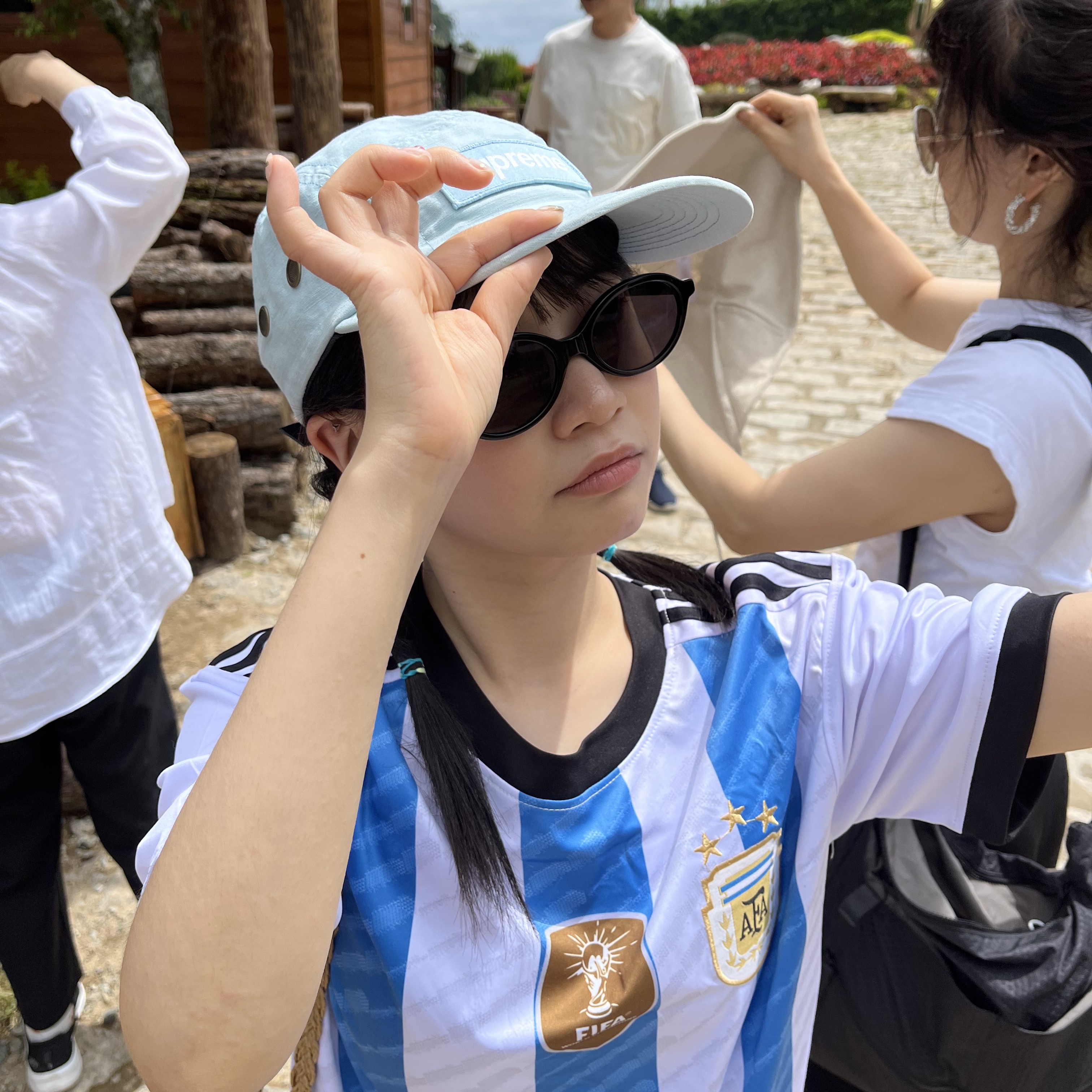Supreme Military Camp Cap Light Blue - 24SS 착용 스타일 - 2