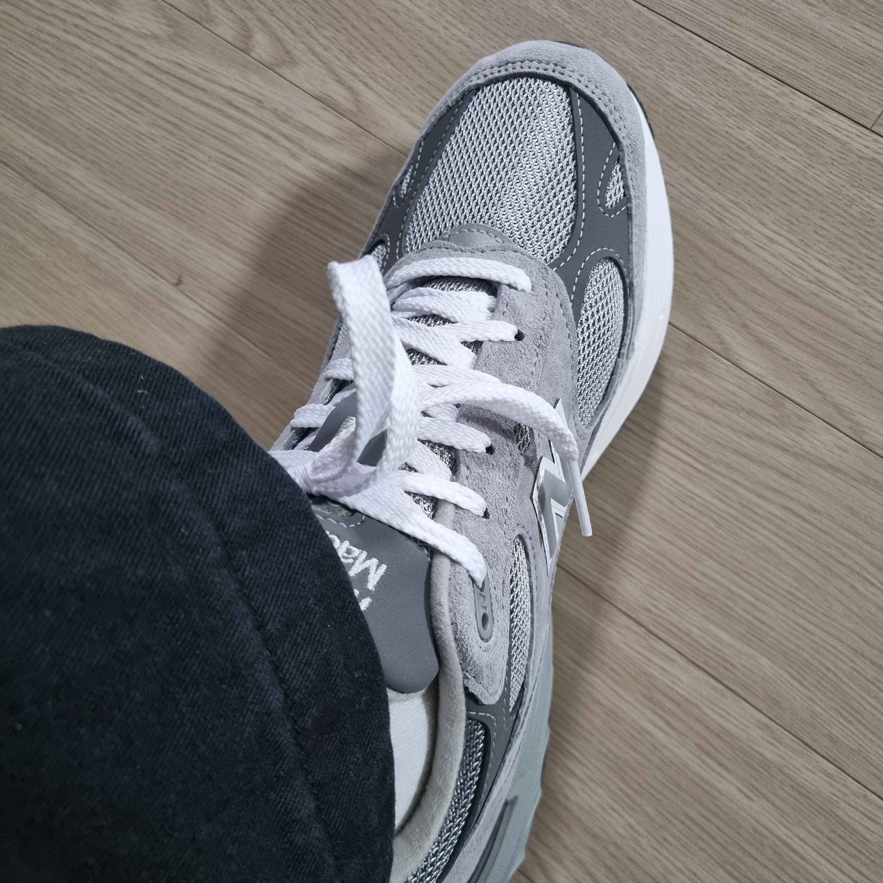 New Balance 993 Made in USA Grey - D Standard 착용 스타일