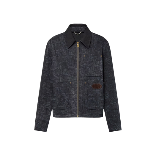 Louis Vuitton Damier Workwear Cotton Blouson Denim