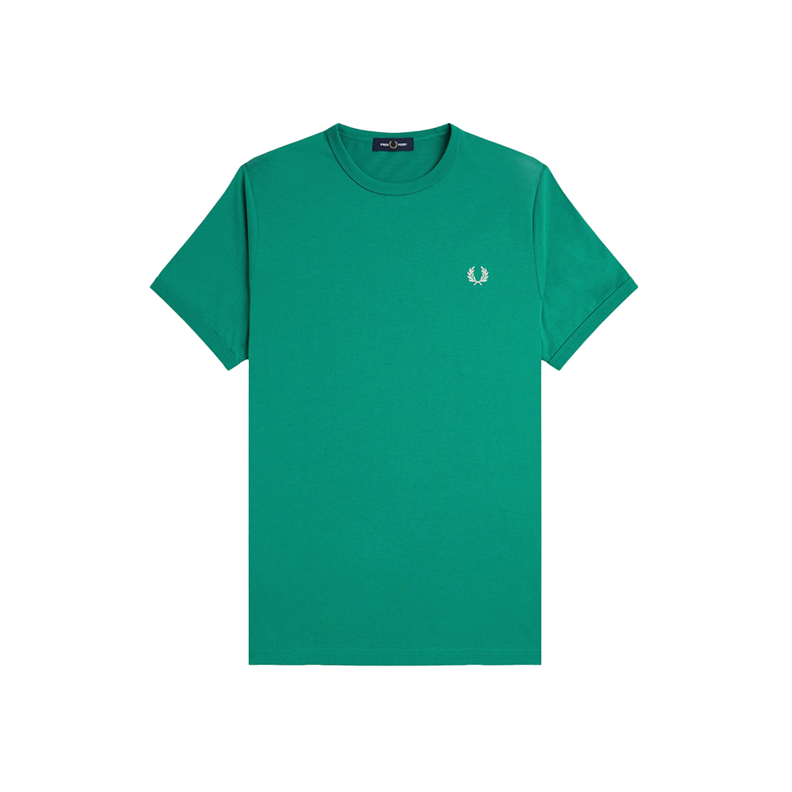 AFPM2513519-X87 Fred Perry Ringer T-Shirt Label Green