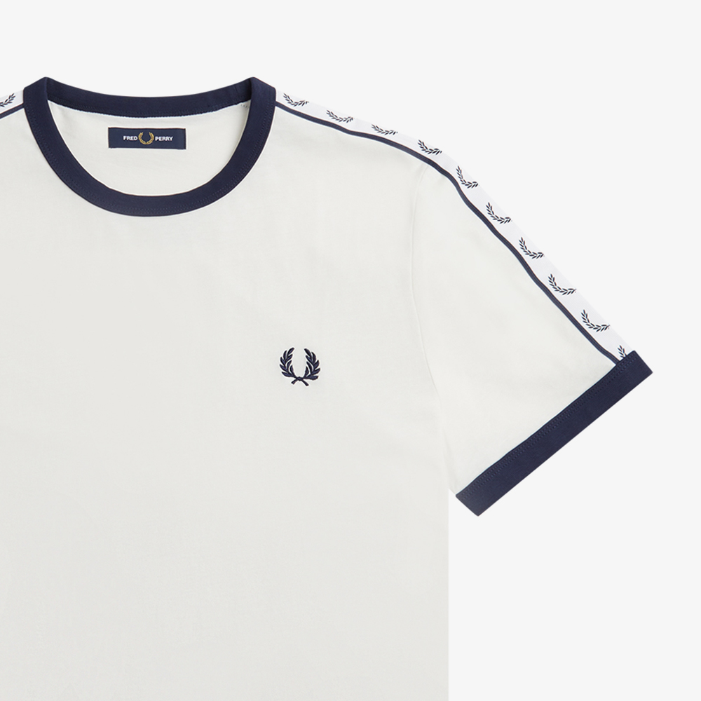 프레드페리 테잎 링어 티셔츠 스노우 화이트(Fred Perry Taped Ringer T-Shirt Snow White) - 3