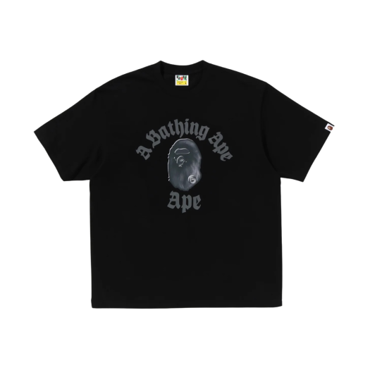 BAPE Gothic College Relaxed Fit T-Shirt Black
