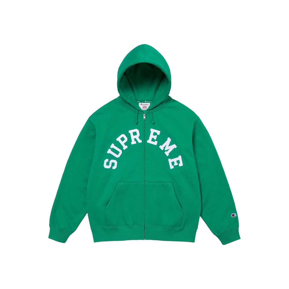슈프림 x 챔피온 집업 후드 스웨트셔츠 그린 - 24SS | Supreme | KREAM