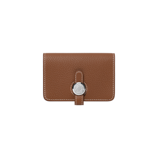 Hermes Dogon Card Holder Togo & Palladium Gold