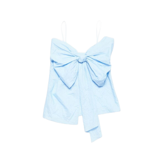 (W) Acne Studios Bow Strap Blouse Light Blue