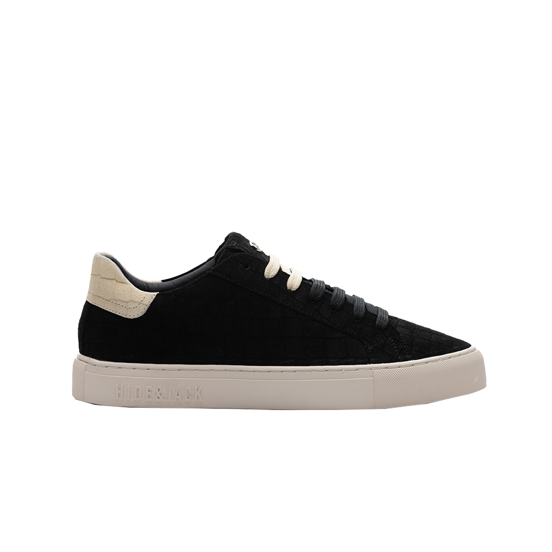 7HJEFL4F1S Hide&Jack Essence Suede Flute Line Sneakers Black