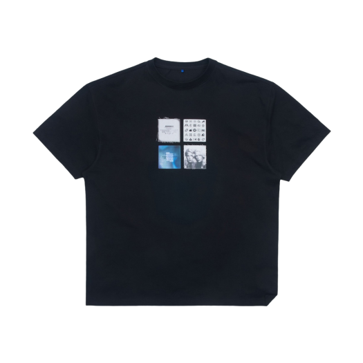 【ADERERROR】 Blue net T-shirt Product. 49 ★ Black & White 아더에러 블루 넷 티셔츠 프로덕트 49 느와르 | Ader Error | KREAM