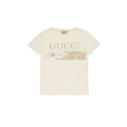 GUCCI PETER RABBIT コラボ Tシャツ クリーム色 키즈) 구찌 피터 래빗 티셔츠 화이트 | Gucci | KREAM
