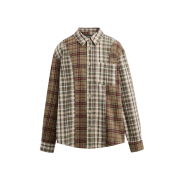 【Zara x Andersson Bell】 Check Patchwork Shirt ★人気 CHECK FLANNEL SHIRT - Red | ZARA Australia