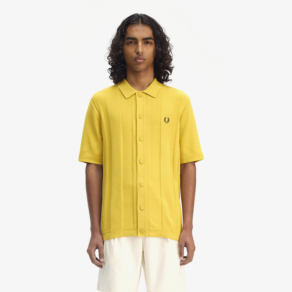 프레드페리 버튼스루 숏 슬리브 셔츠 허니콤(Fred Perry Button Through Shirt Honeycomb) - 2