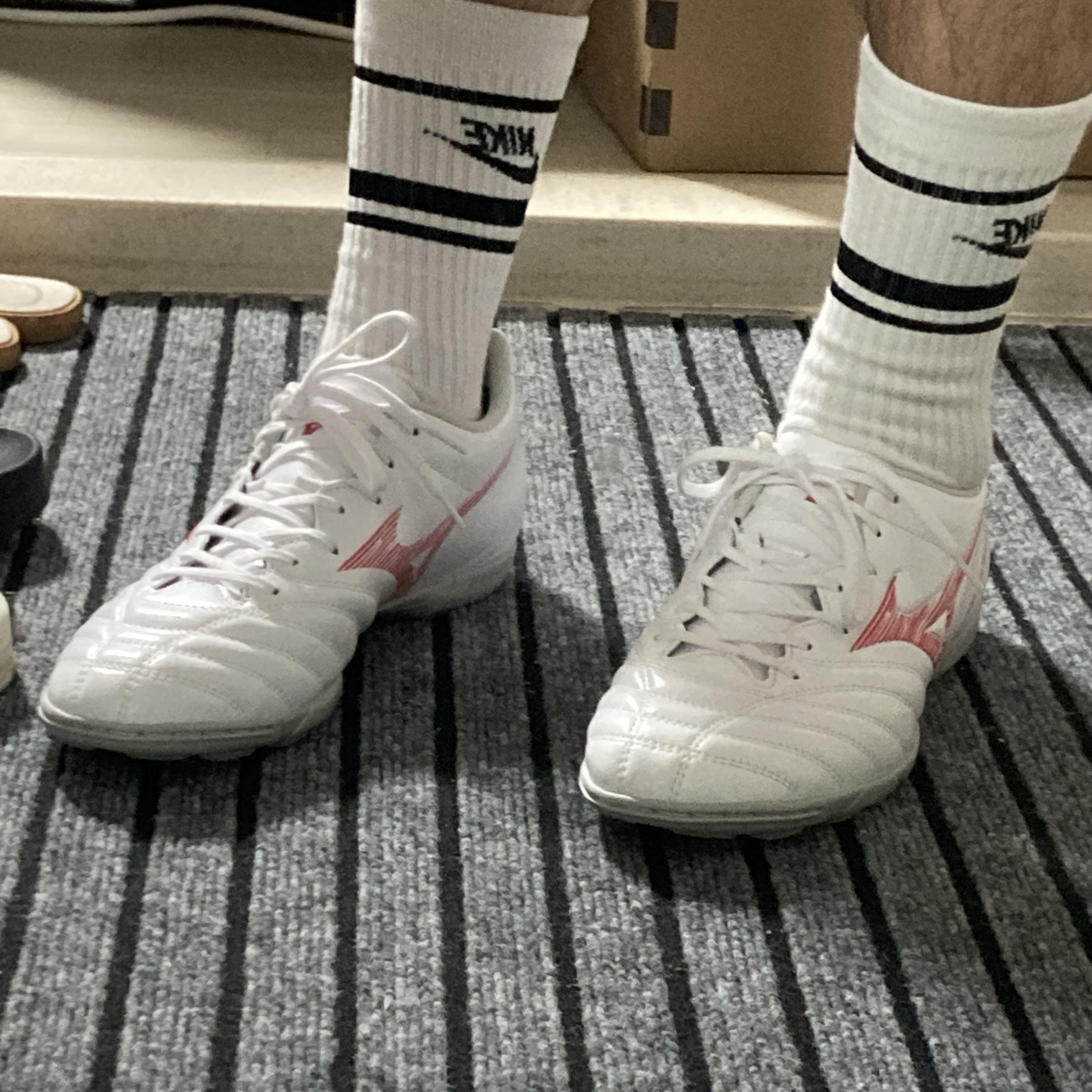 Mizuno Monarcida Neo III Select AS White Red 착용 스타일 - 5