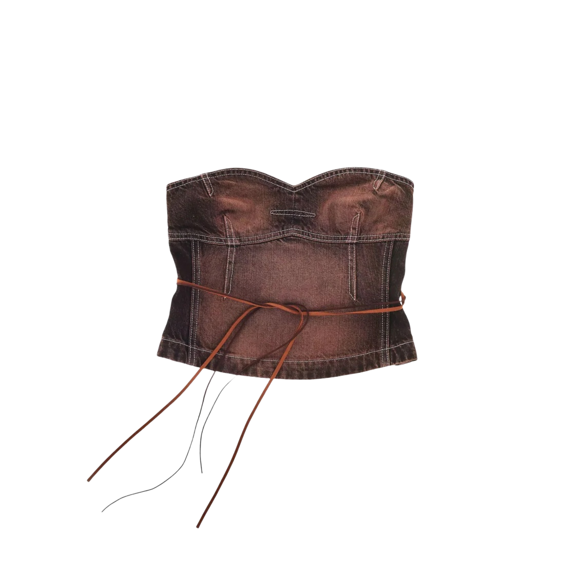 3S4RTP036D01-200-B (W) Heaven by Marc Jacobs Strapless Bustier Brown