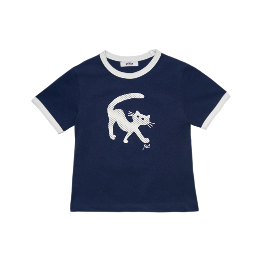 S42782 FAD Cat Ringer Tee Navy