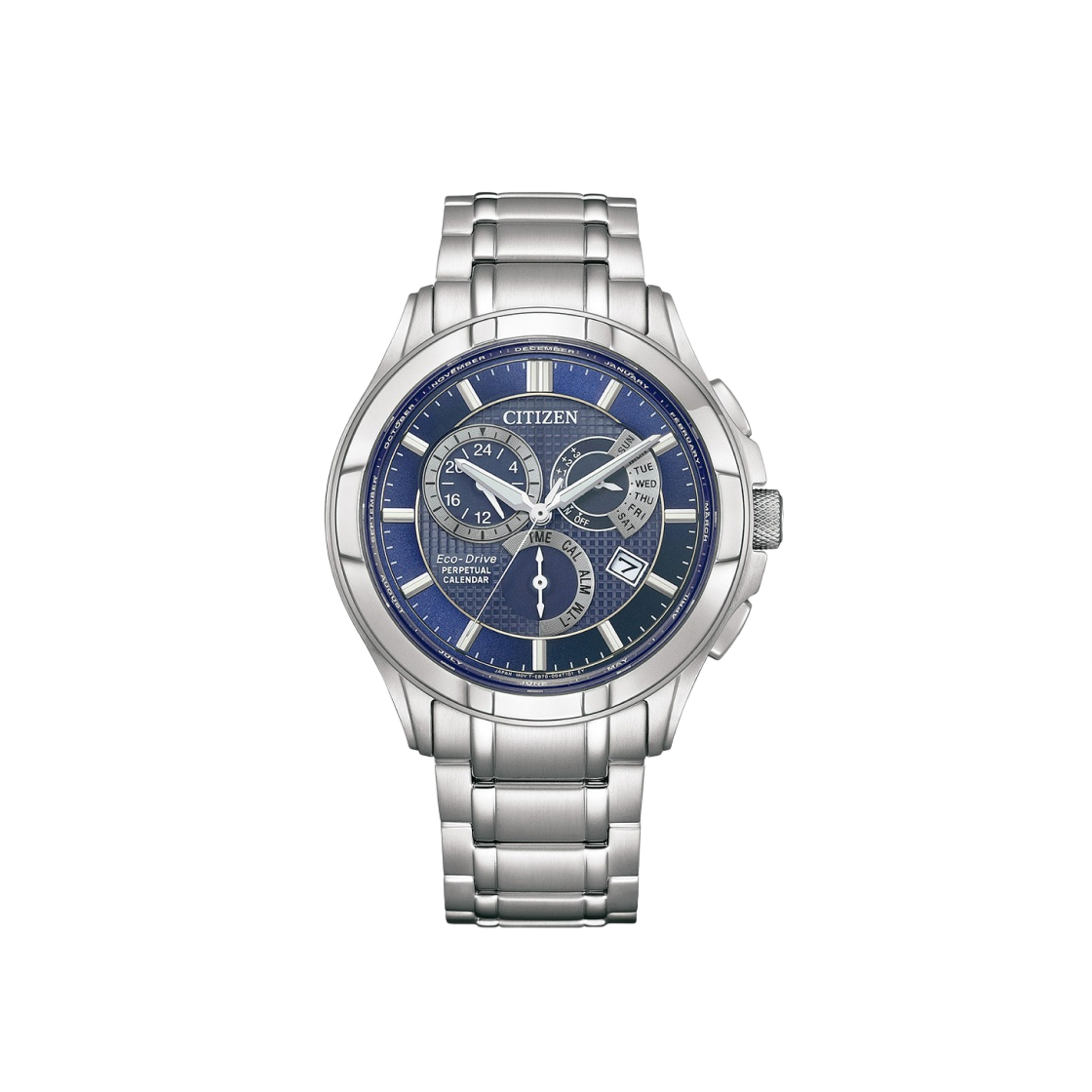 시티즌 에코드라이브 젠츠 43.2mm 스테인리스 스틸 블루(Citizen Eco-Drive Gents 43.2mm Stainless Steel Blue) - 1