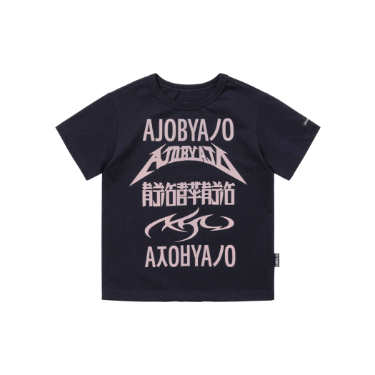 AJ252TE013NV AJOBYAJO Five AJO Logos Mini T-shirt Navy