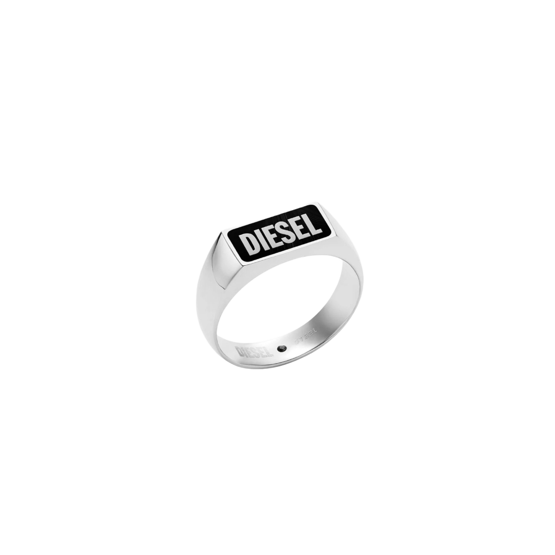 디젤 Dx1512 블랙 아게이트 시그넷 링 실버 | Diesel | KREAM