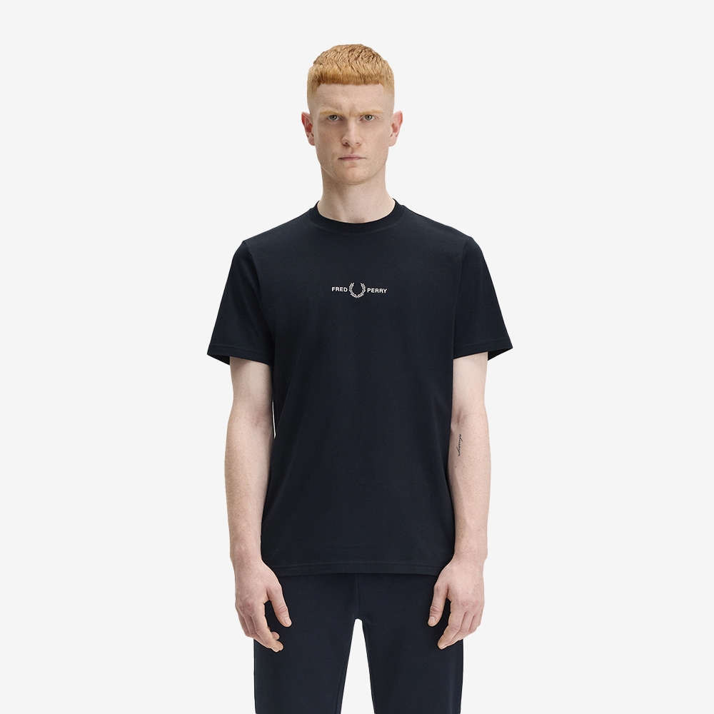 프레드페리 엠브로이더드 티셔츠 네이비(Fred Perry Embroidered T-Shirt Navy) - 2