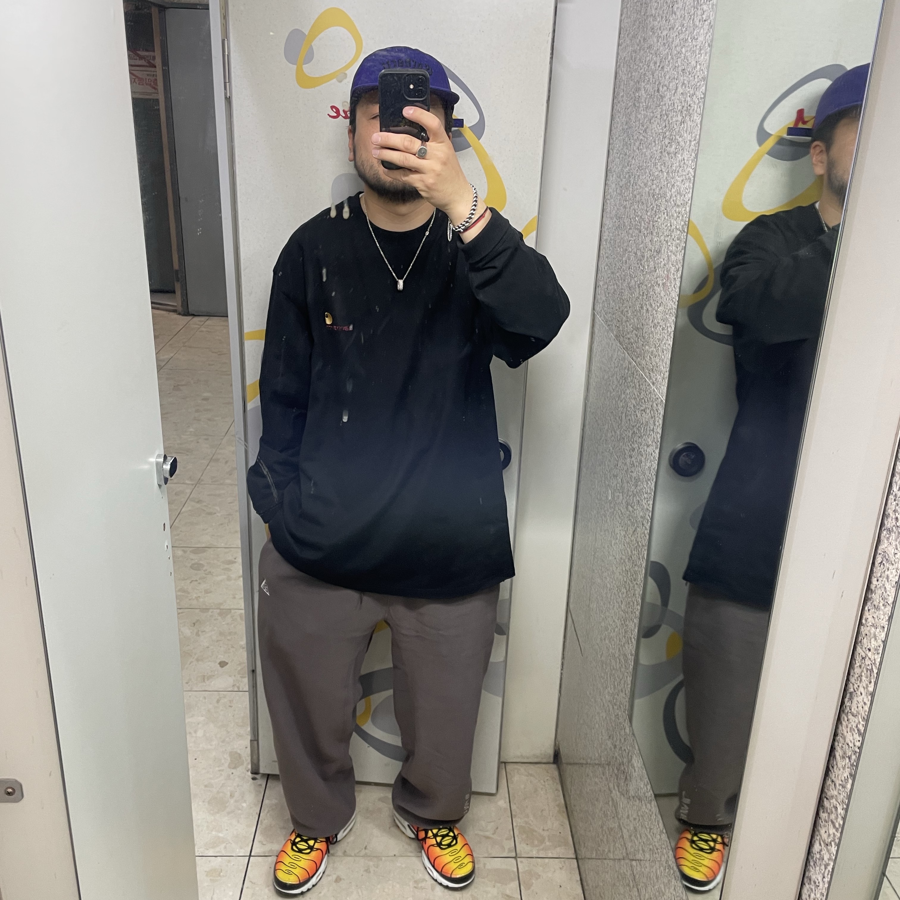 Nike ACG Polartec Wolf Tree Pants Ironstone - Asia 착용 스타일
