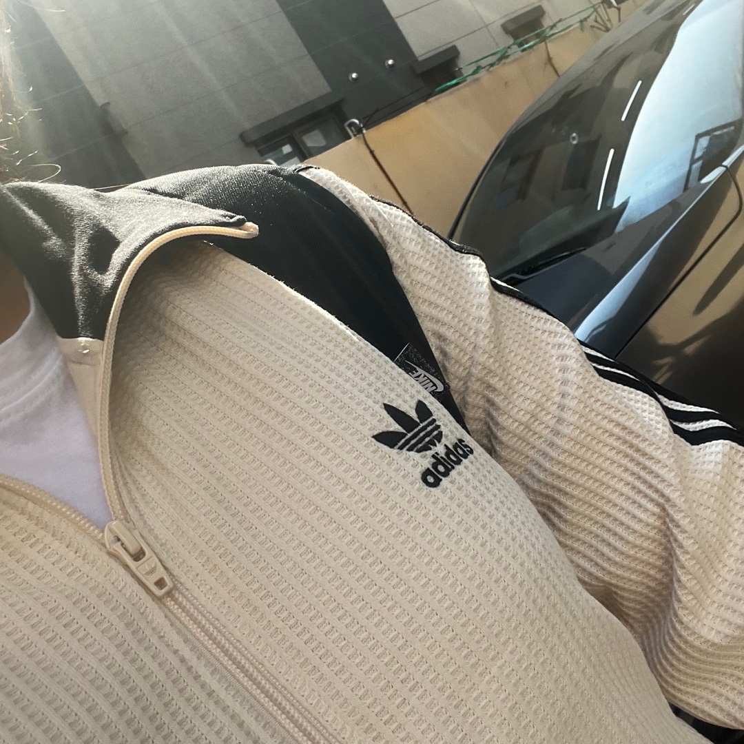 Adidas Waffle Beckenbauer Track Top Wonder White - KR Sizing 착용 스타일