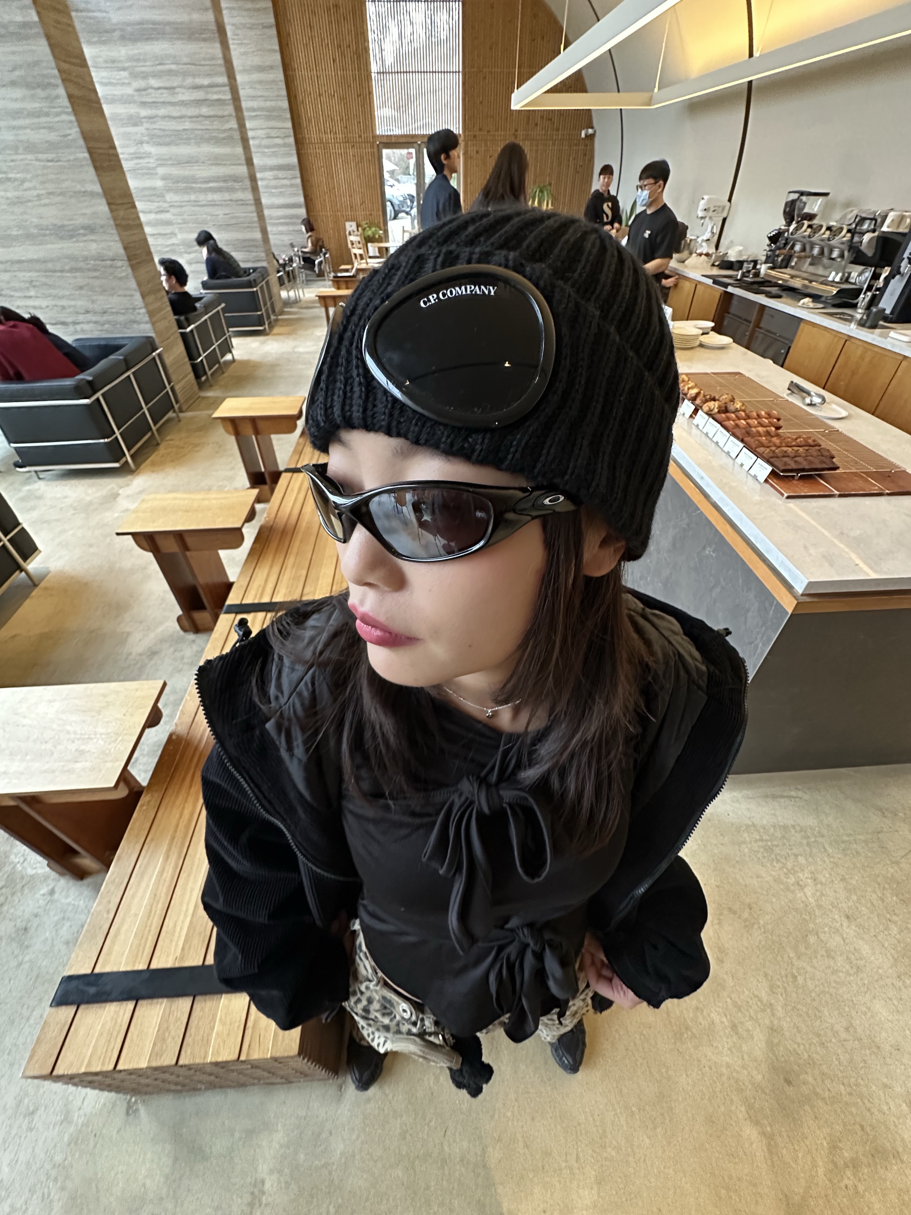 C.P. Company Extra Fine Merino Wool Goggle Beanie Black - 24FW, Fragment x Pokemon INN Thunderbolt Project TBP Plush Kabigon XL Black 착용 스타일 - 1