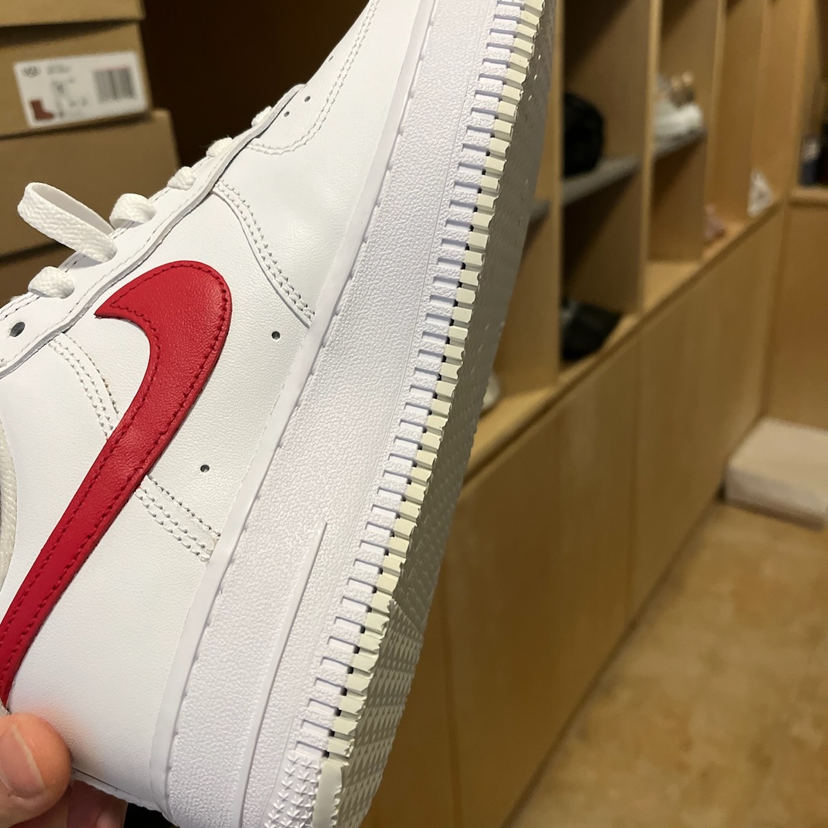Nike x Supreme Air Force 1 Low White 착용 스타일 - 2