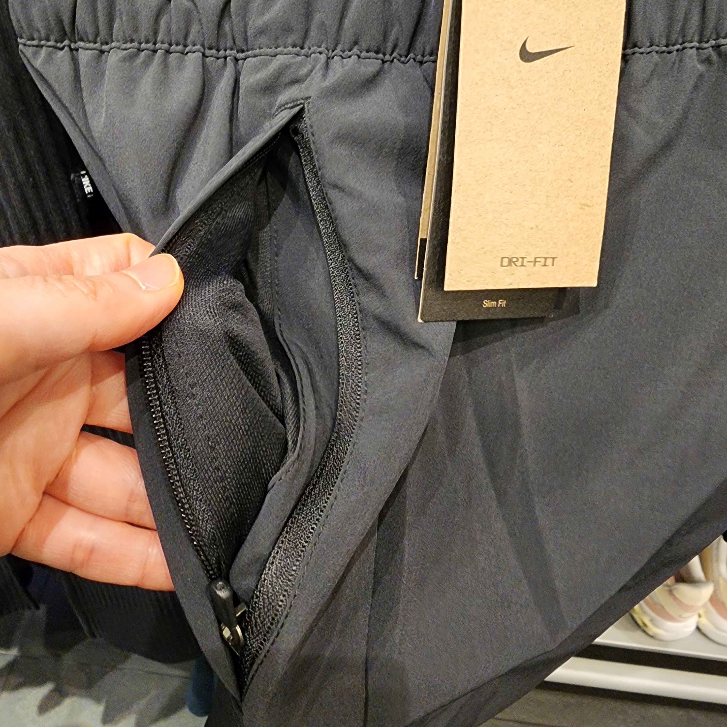 (W) Nike Dri-Fit Swoosh Running Pants Black - Asia 착용 스타일 - 2