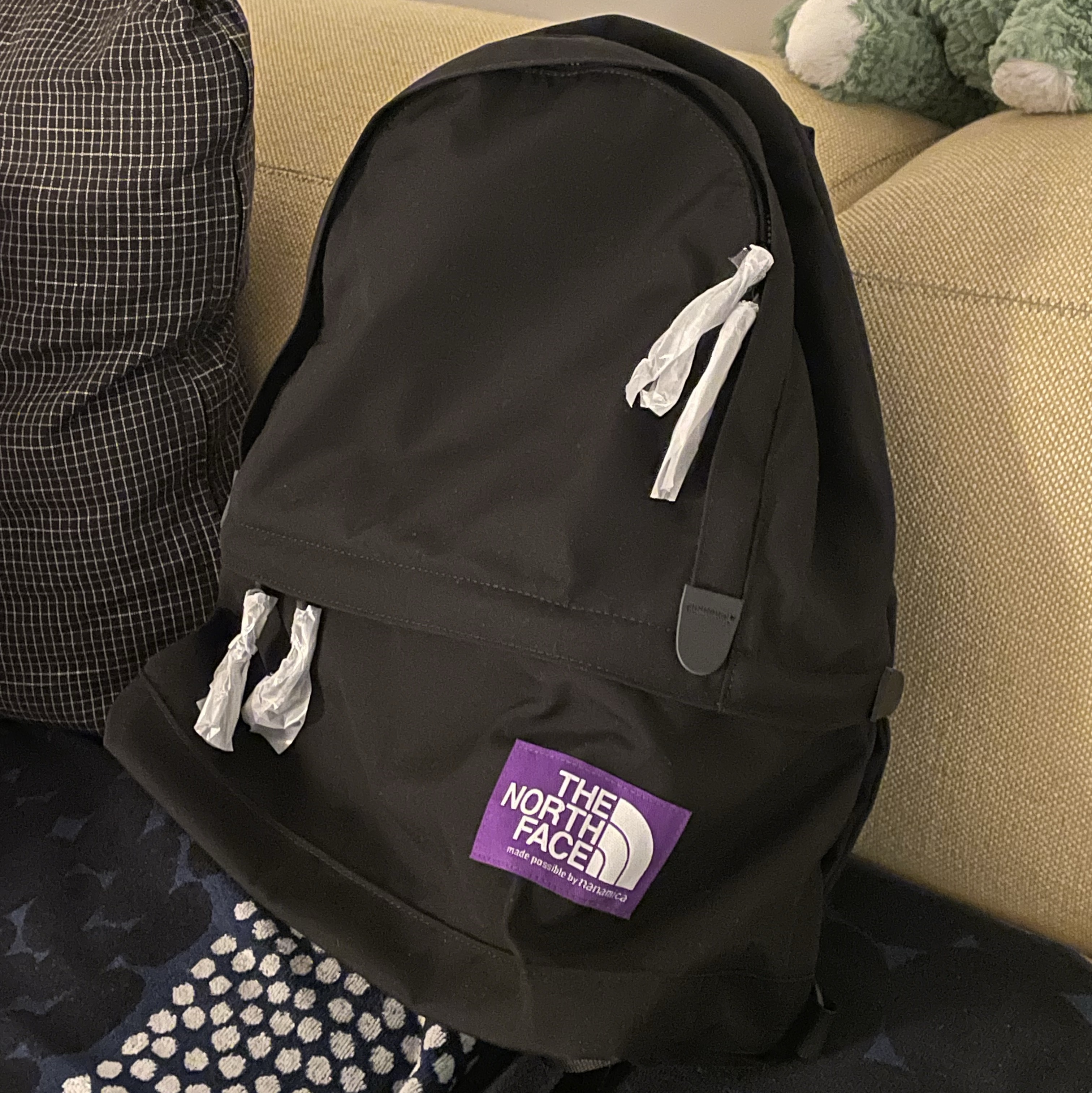The North Face Purple Label Field Day Pack Black 착용 스타일
