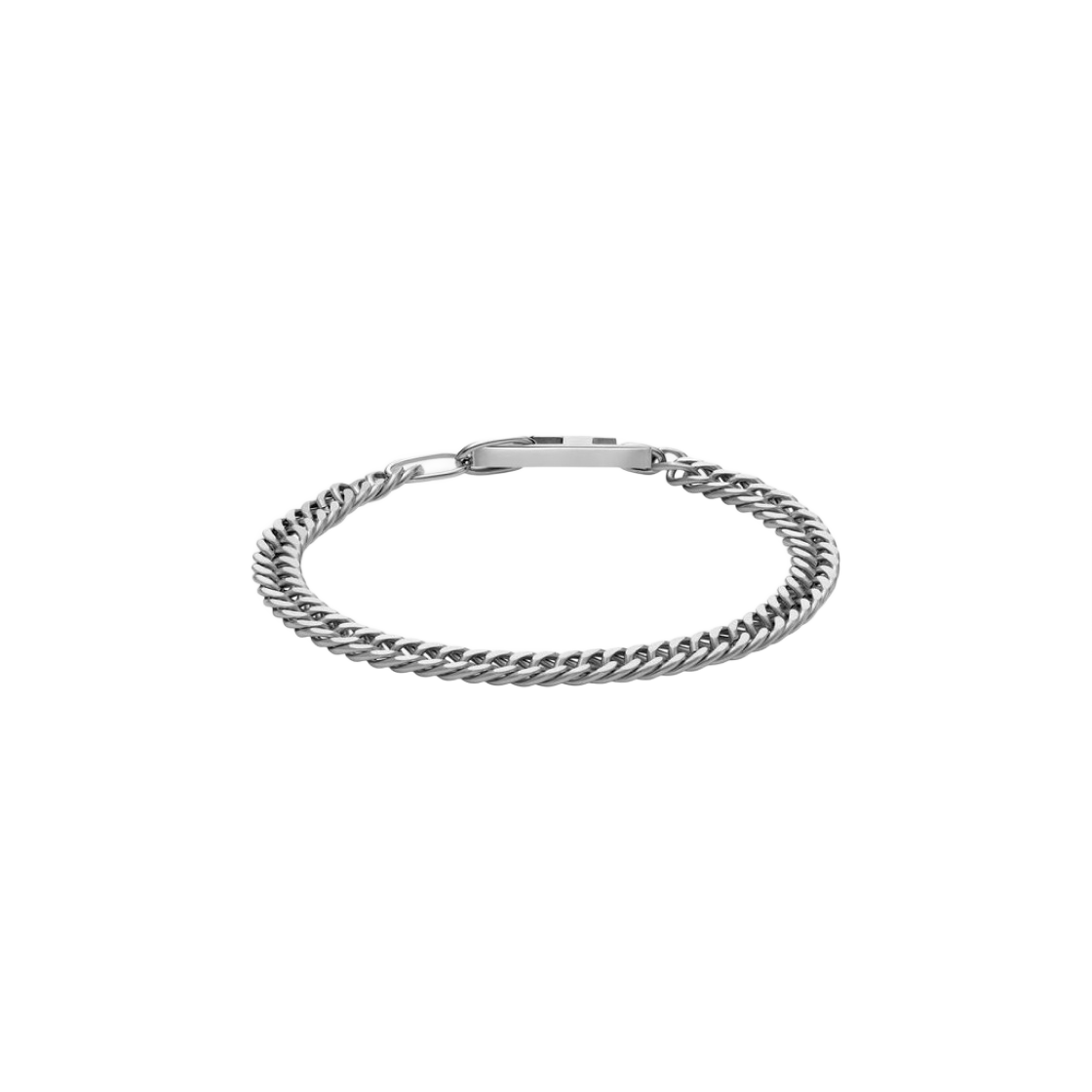 디젤 Dx1510 스테인리스 스틸 체인 브레이슬릿 실버(Diesel Dx1510 Stainless Steel Chain Bracelet Silver)