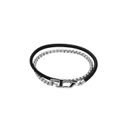 Diesel Dx1472 Stainless Steel Chain Bracelet Silver Black