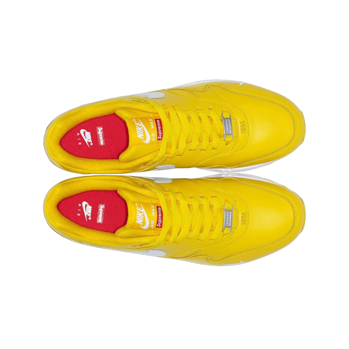 HF8813-700 Nike x Supreme Air Max 1 '87 Speed Yellow White - 25SS - #2
