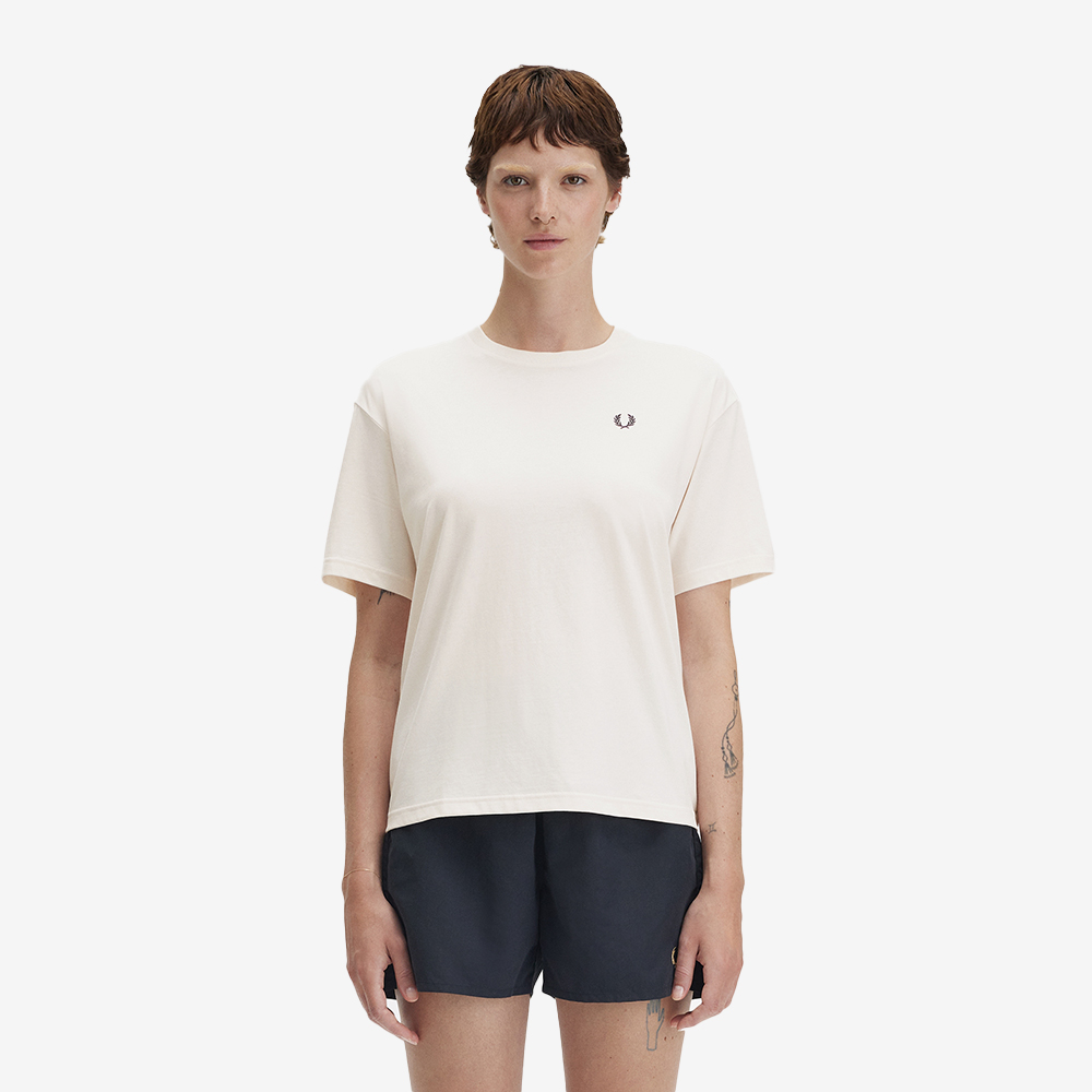 프레드페리 우먼스 크루넥 티셔츠 실키피치(Fred Perry Womens Crew Neck T-Shirt Silky Peach) - 2