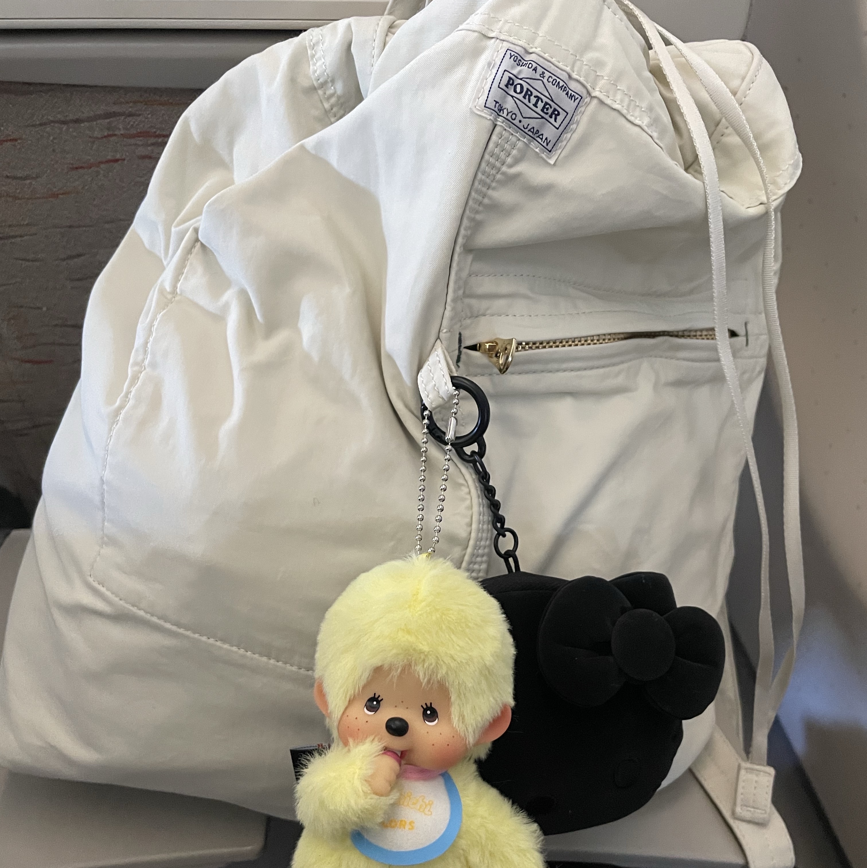 Porter Mile Knapsack Off White 착용 스타일 - 2
