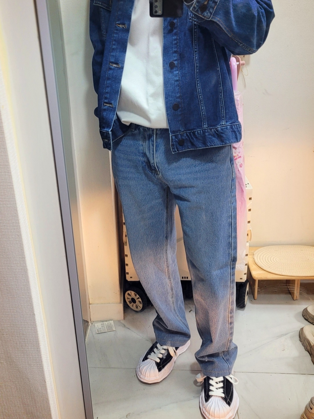 Maison Mihara Yasuhiro Blakey OG Sole Canvas Low-top Sneakers Black White 착용 스타일