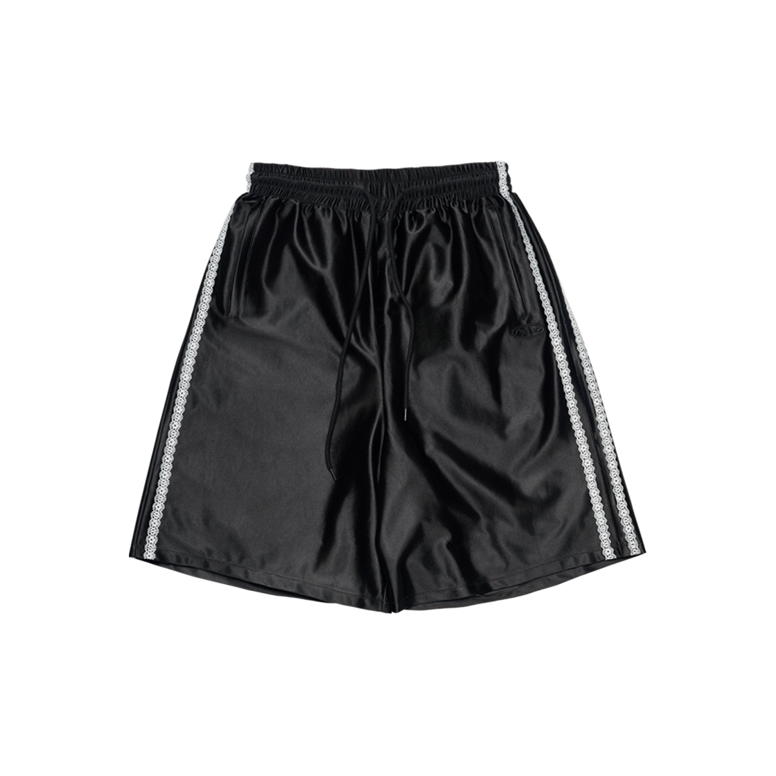 S42799 FAD Glossy Half Shorts Black
