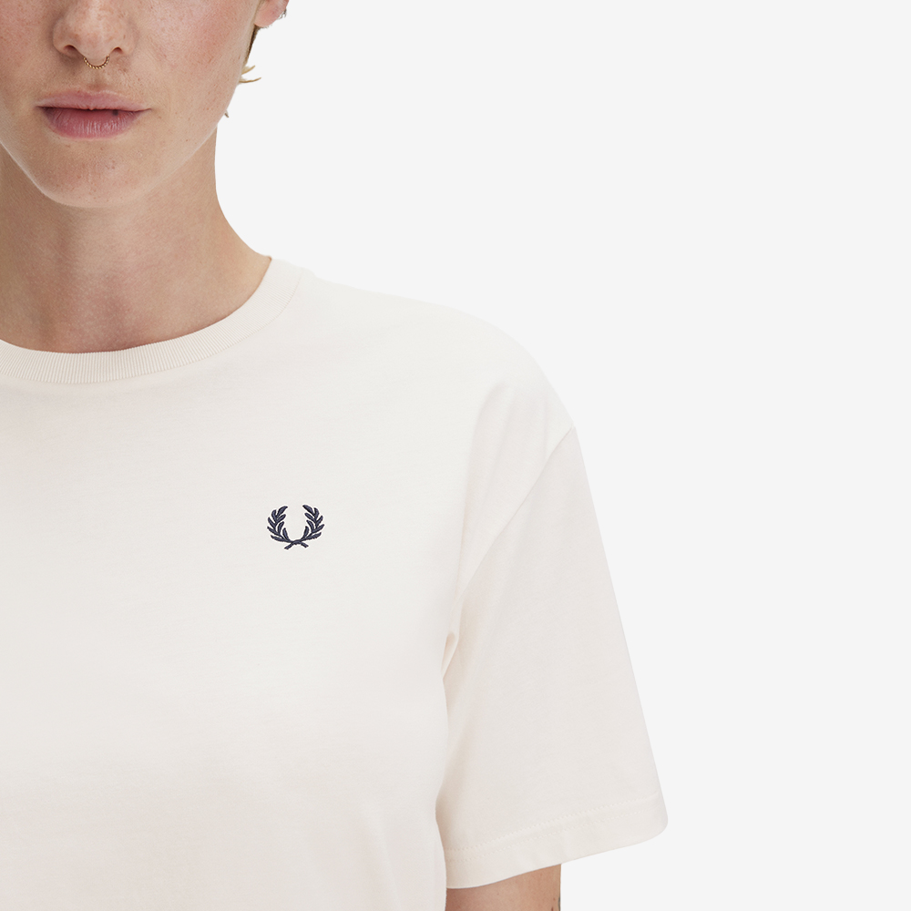 프레드페리 우먼스 크루넥 티셔츠 실키피치(Fred Perry Womens Crew Neck T-Shirt Silky Peach) - 5