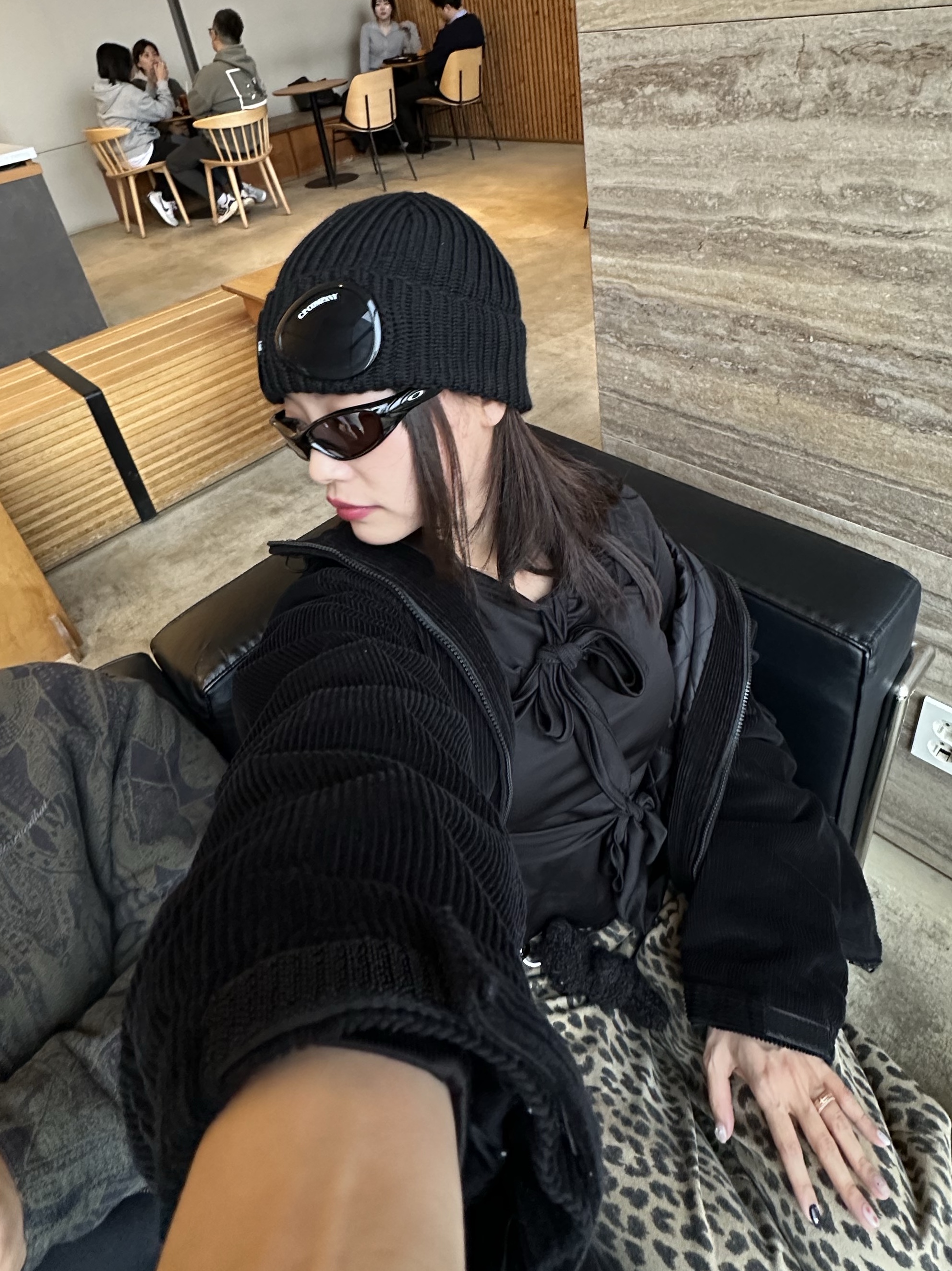 C.P. Company Extra Fine Merino Wool Goggle Beanie Black - 24FW, Fragment x Pokemon INN Thunderbolt Project TBP Plush Kabigon XL Black 착용 스타일 - 5