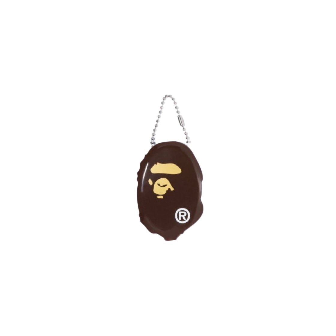 - BAPE Ape Head Coin Case M Brown - 대표 이미지 #1