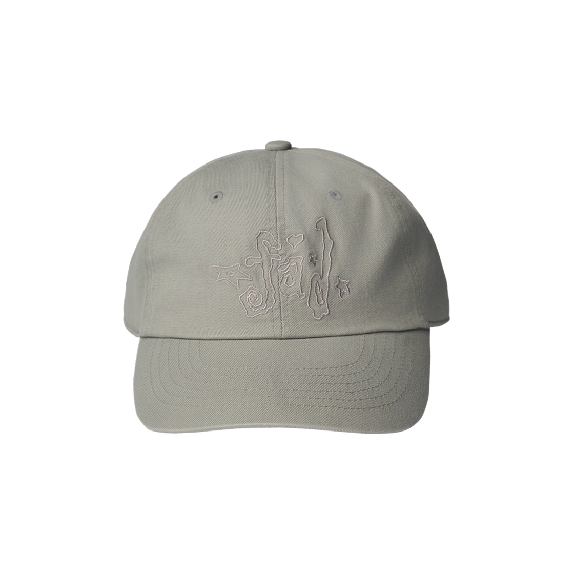 S42056 FAD Drawing Logo Ball Cap Gray