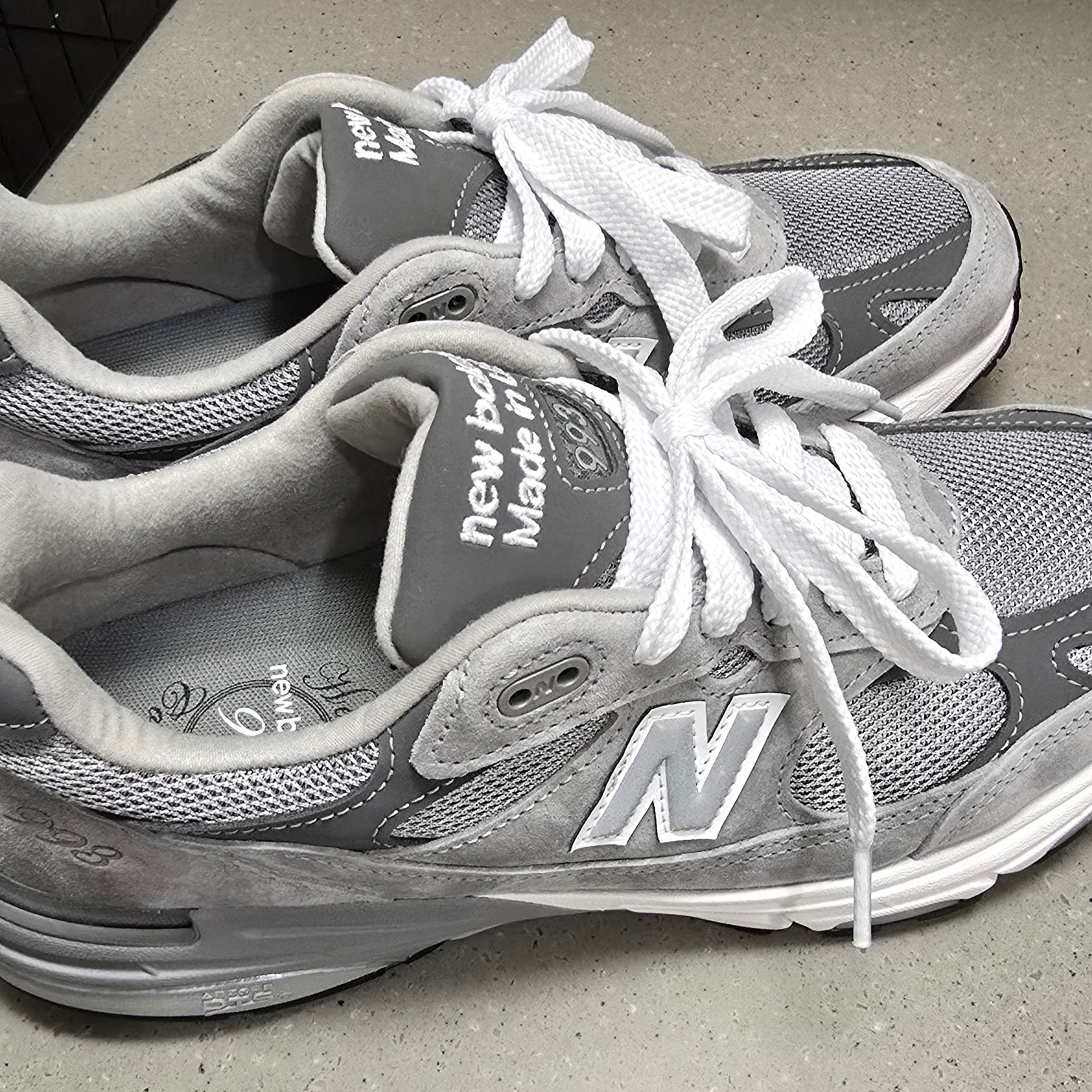 New Balance 993 Made in USA Grey - D Standard 착용 스타일
