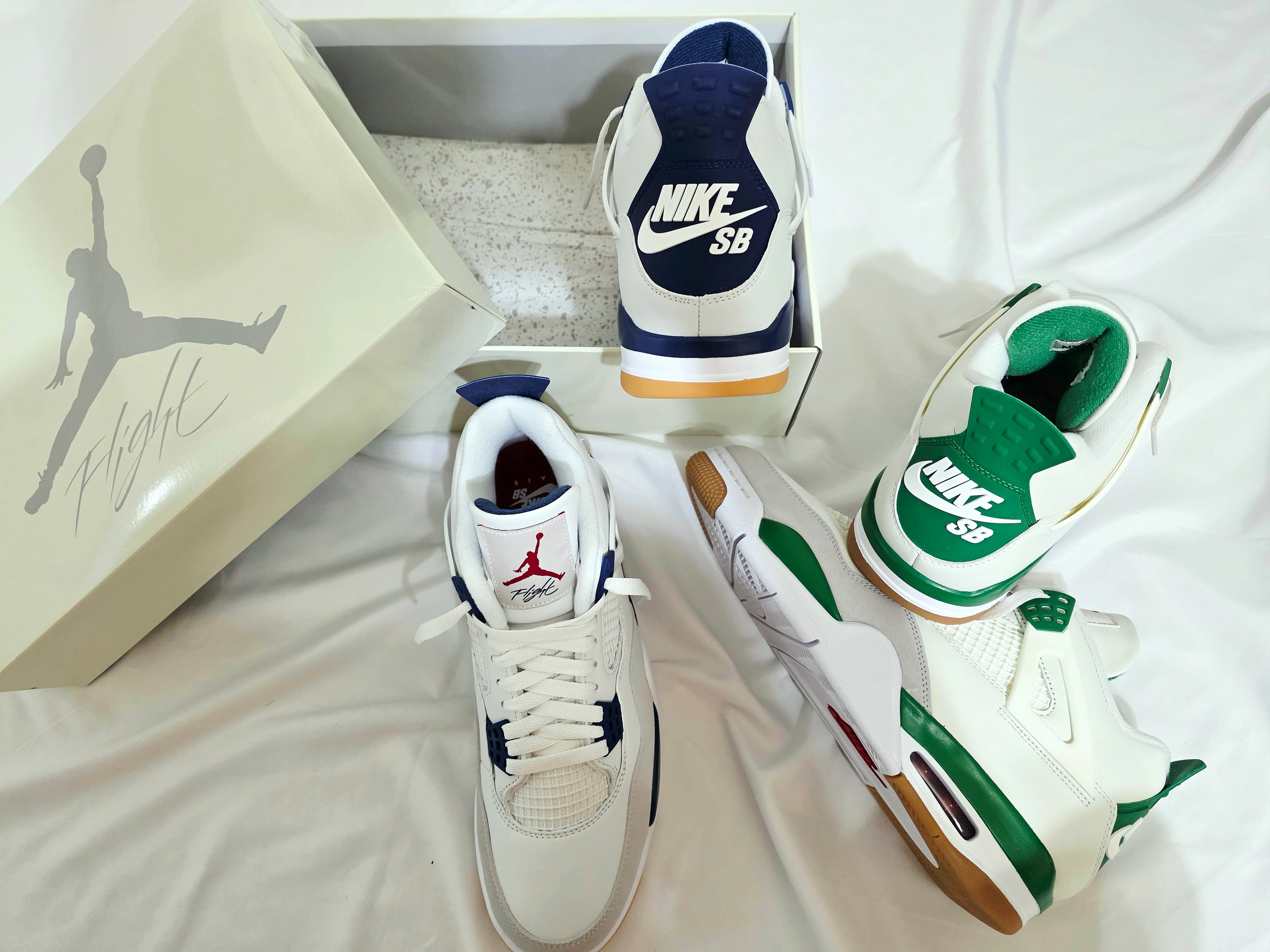 Jordan 4 x Nike SB Retro SP Navy, Jordan 4 x Nike SB Retro SP Pine Green 착용 스타일 - 5