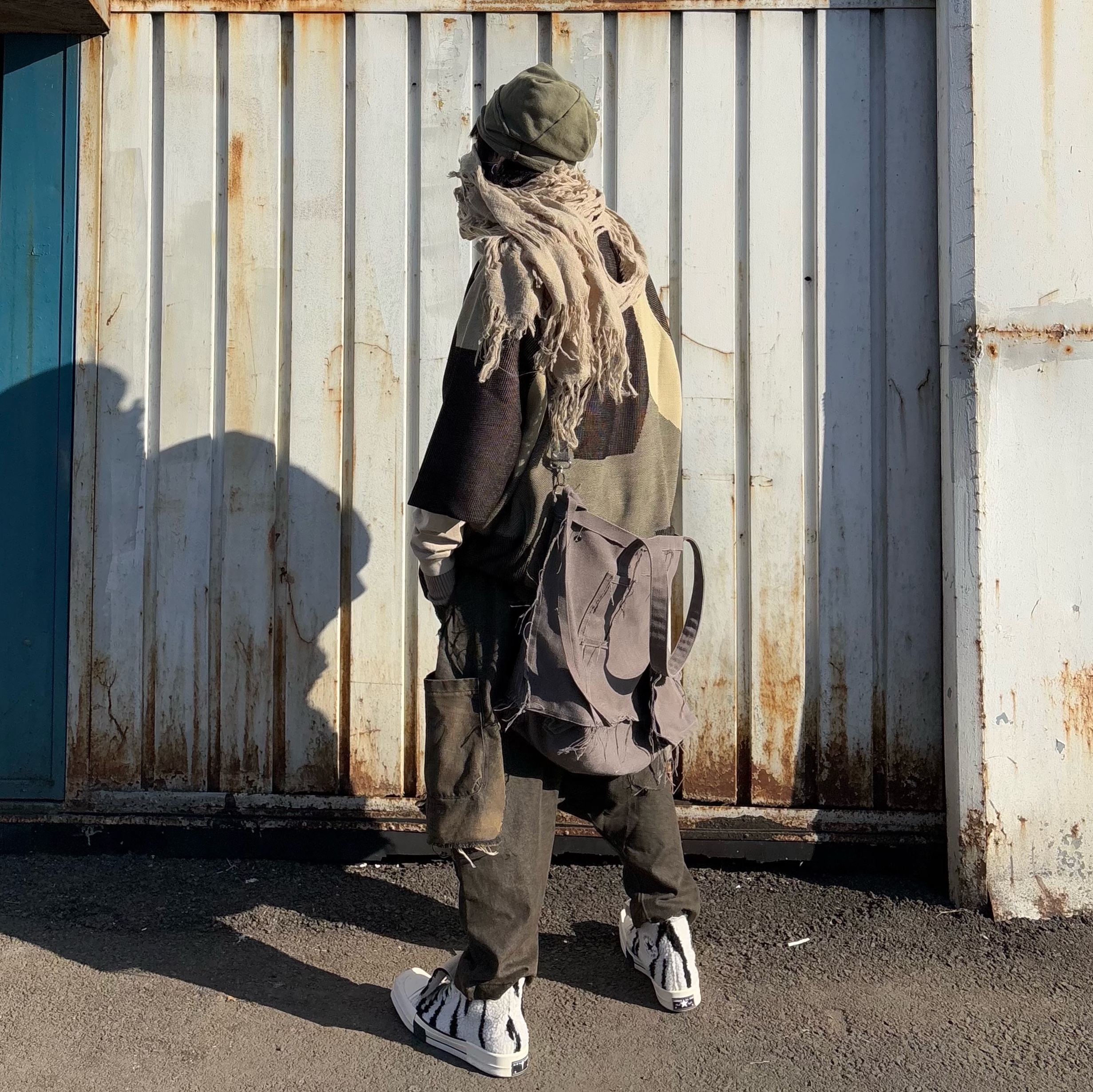 Converse x Drkshdw Turbodrk Chuck 70 Hi Lilly White 착용 스타일 - 3