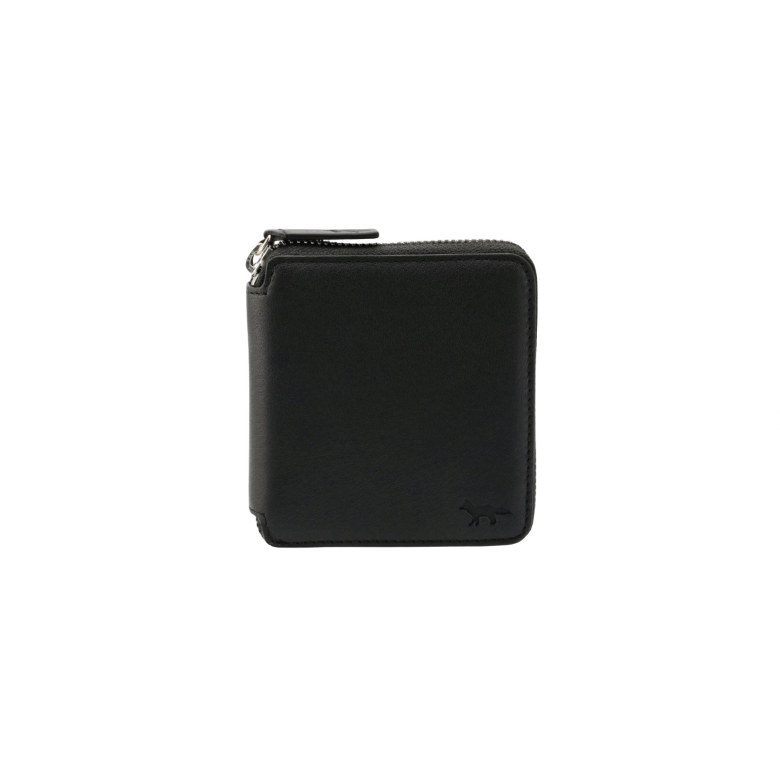 메종 키츠네 프로파일 폭스 스퀘어 지퍼 지갑 블랙(Maison Kitsune Profile Fox Square Zipped Wallet Black)