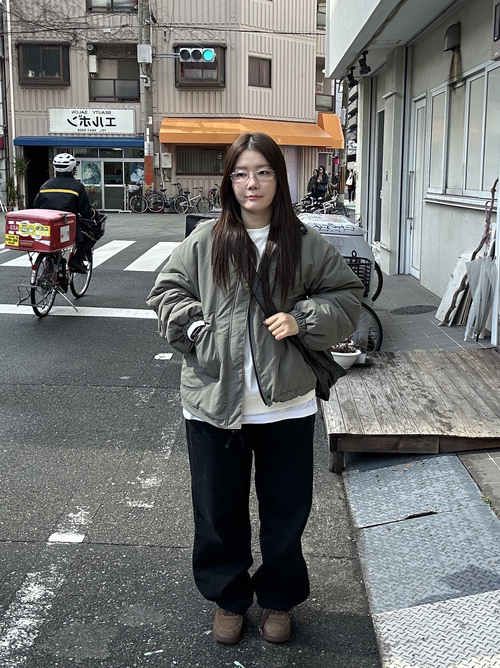 (W) Nike Air Force 1 '07 Cacao Wow 착용 스타일