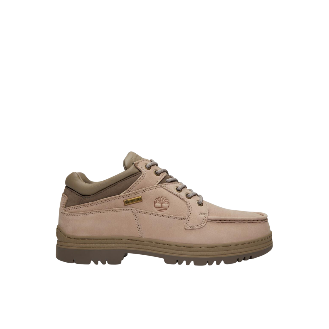 팀버랜드 헤리티지 고어텍스 목 토 미드 부츠 토프 누벅 - 와이드(Timberland Heritage Gore-Tex Moc Toe Mid Boots Taupe Nubuck - Wide)